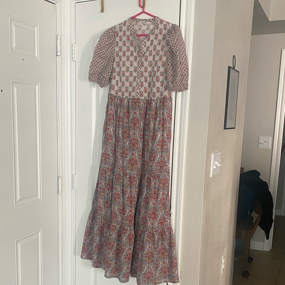 Boden Puff Sleeve Maxi Dress